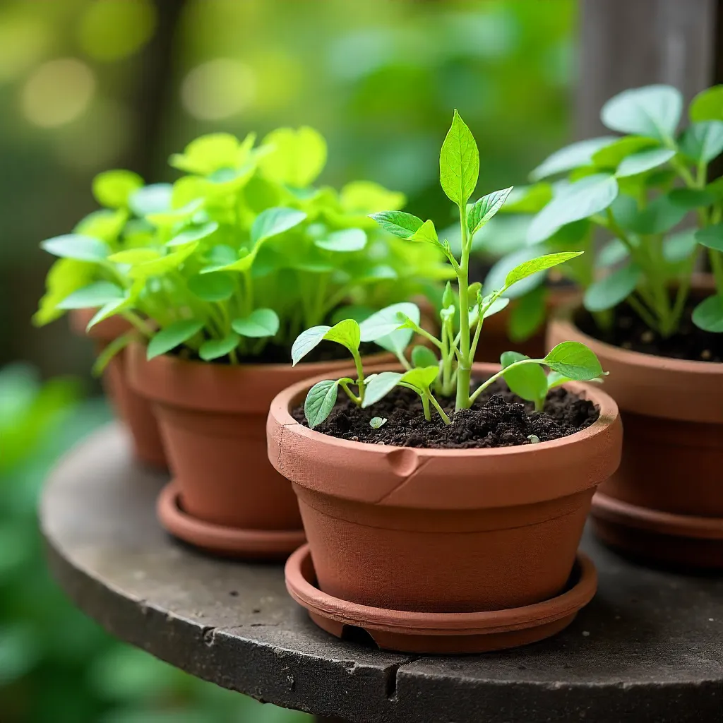 Natural container materials comparison for water retention