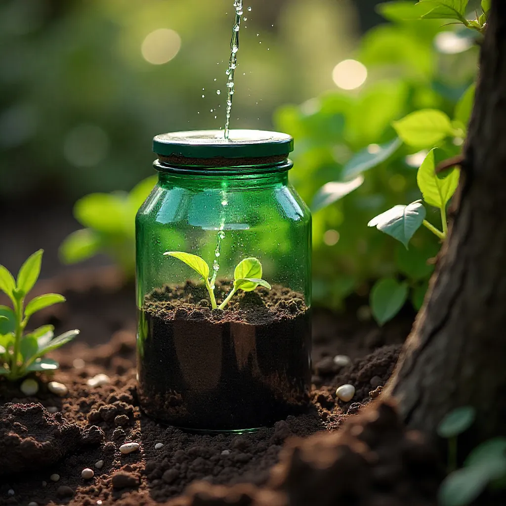 Sub-surface water systems for container gardening